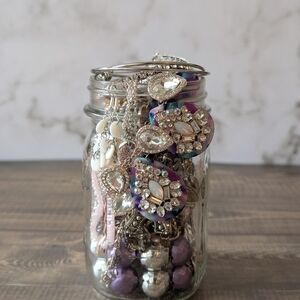 Elegant Silver and Purple Teardrop Earrings